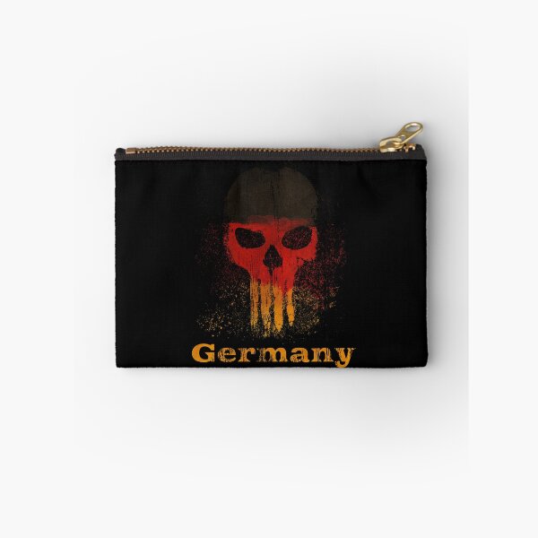 Item preview, Germany flag skull and crossbones skull gift designed and sold by Weilichesmag.