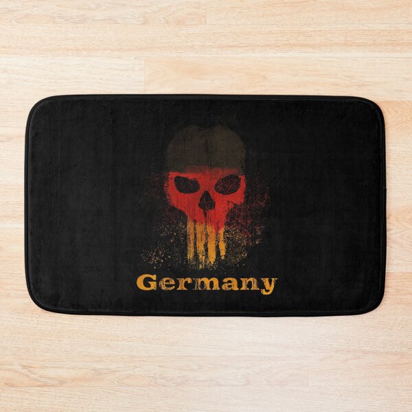Item preview, Germany flag skull and crossbones skull gift designed and sold by Weilichesmag.