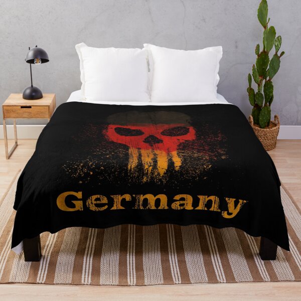 Item preview, Germany flag skull and crossbones skull gift designed and sold by Weilichesmag.