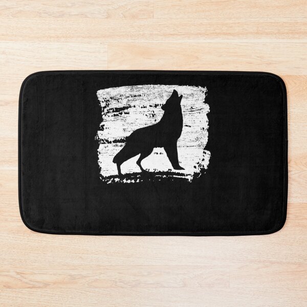 Item preview, Howling Wolf Silhouette Washed Grunge Gift designed and sold by Weilichesmag.