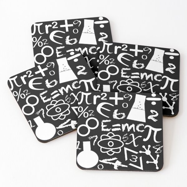 Item preview, math equations and symbols on chalk board designed and sold by designInk.