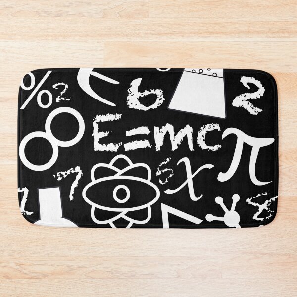 Item preview, math equations and symbols on chalk board designed and sold by designInk.