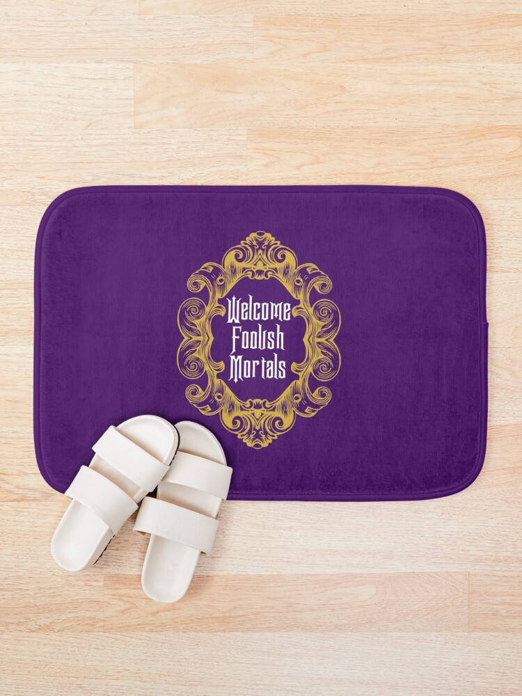 Alternate view of Welcome Foolish Mortals Bath Mat
