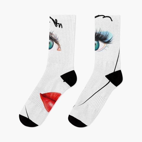 Item preview, Woman face Drawing with red lips funny Lady Face designed and sold by mashmosh.