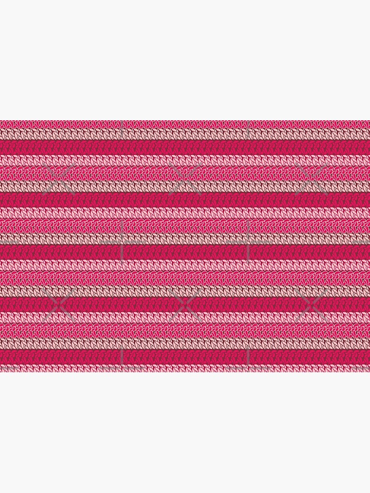 Faux double crochet stitch pattern with pink, wine red and blush pink by nobelbunt