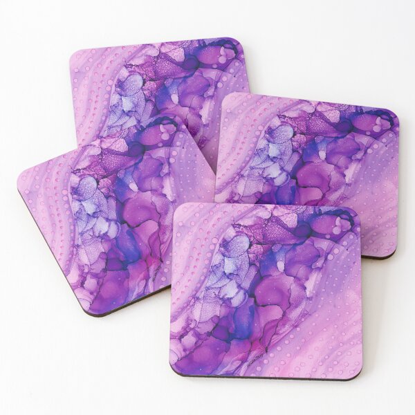 Item preview, Purpletopia: Original Abstract Alcohol Ink Painting designed and sold by herzart.