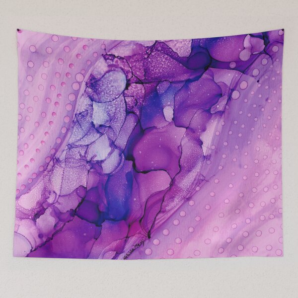 Item preview, Purpletopia: Original Abstract Alcohol Ink Painting designed and sold by herzart.