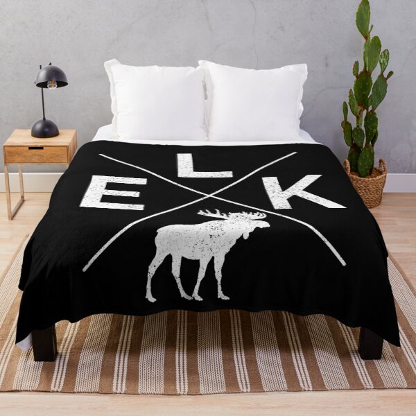 Item preview, Elk moose reindeer wildlife silhouette gift designed and sold by Weilichesmag.