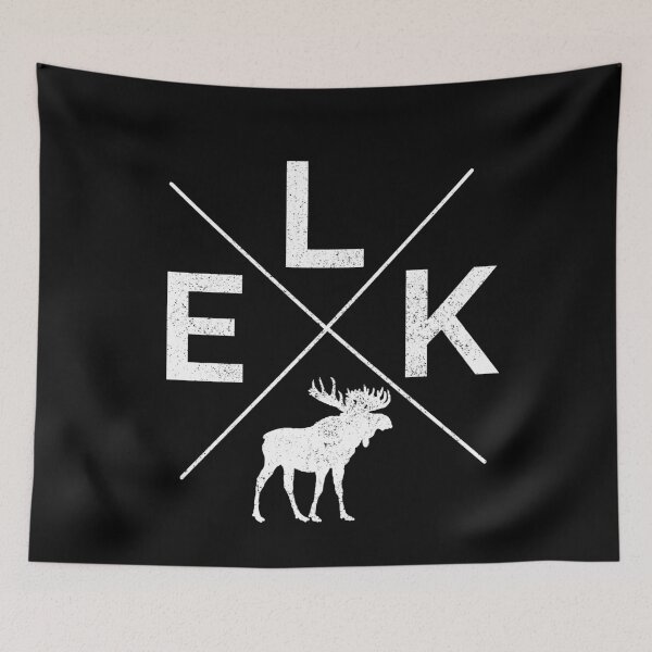 Item preview, Elk moose reindeer wildlife silhouette gift designed and sold by Weilichesmag.
