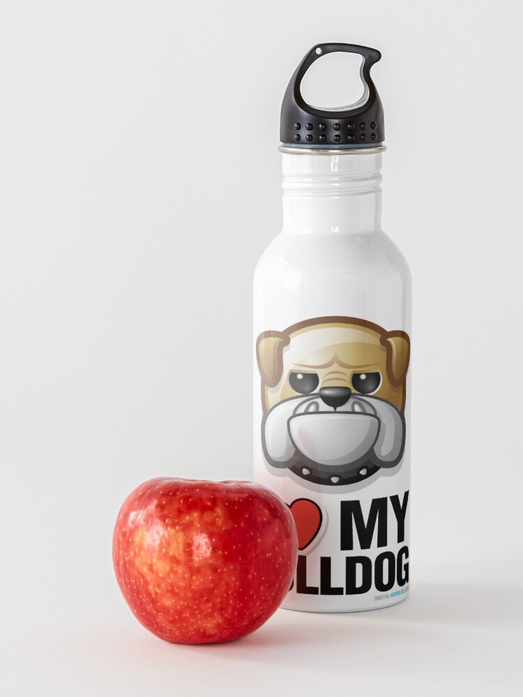 Alternate view of I Love My Bulldog Water Bottle