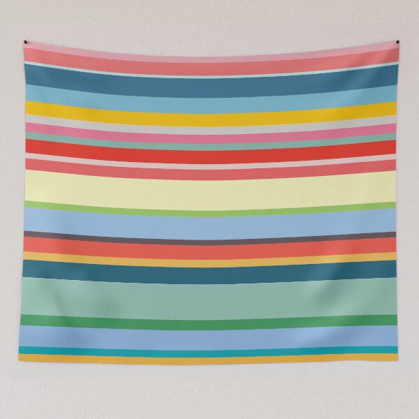 Item preview, Retro Vintage Color Stripes designed and sold by lucybrownlane.