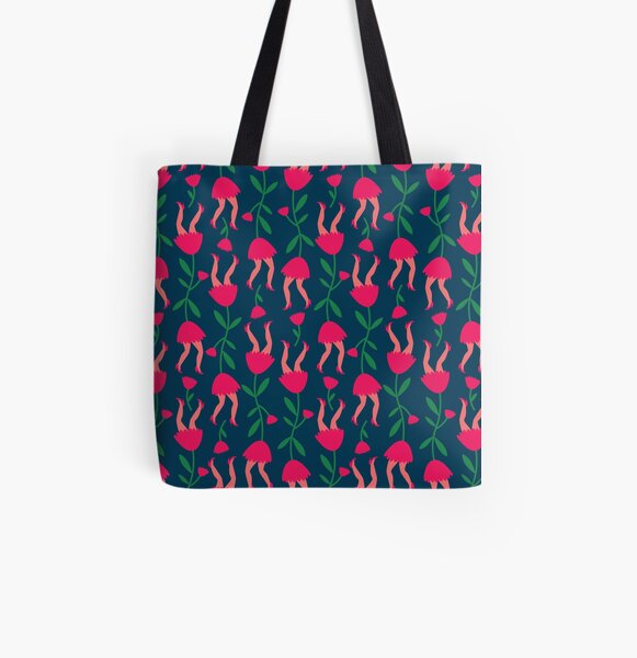 Tulip pattern All Over Print Tote Bag