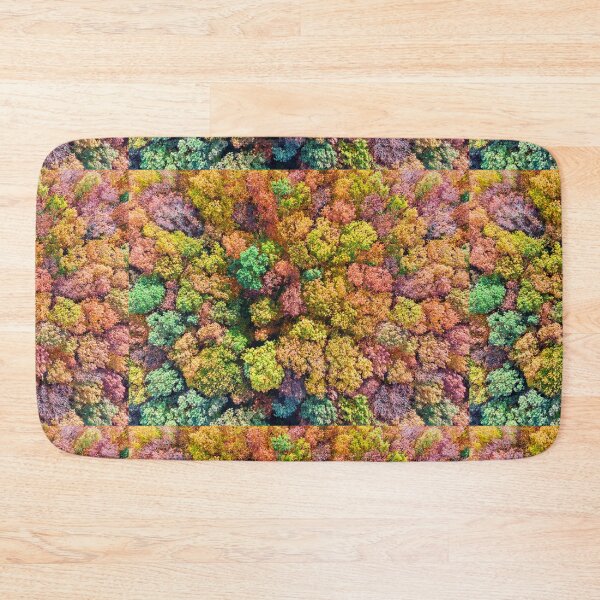 Item preview, Aerial view of colorful autumn forest designed and sold by Lukasz Szczepanski.