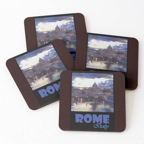 Item preview, Rome Italy Retro Travel Poster designed and sold by artshop77.