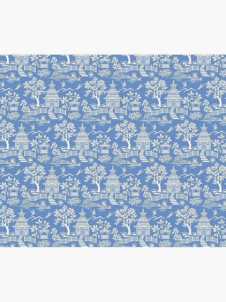 Thumbnail 5 of 5, Shower Curtain, Chinoiserie Pagoda designed and sold by bpixton.