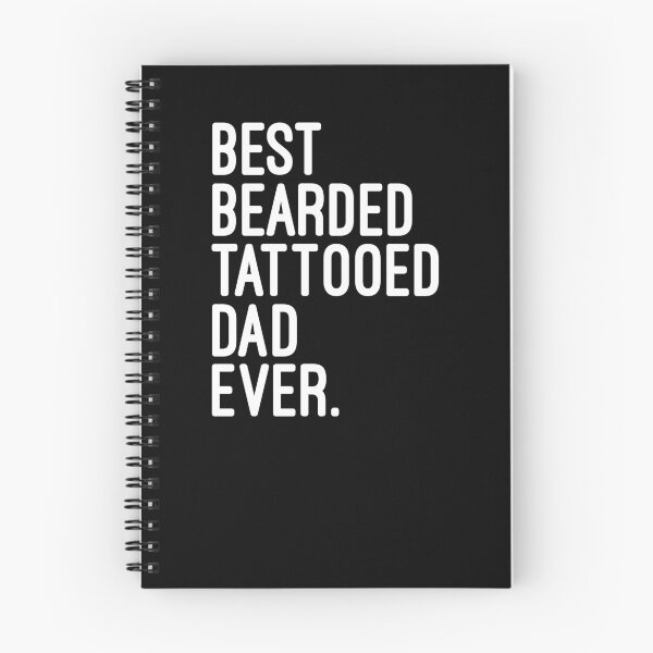 Item preview, Best Bearded Tattooed Dad Ever. Tattoo Shirt Gear designed and sold by DynamicDesign.