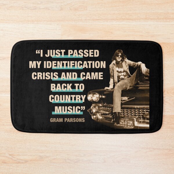Item preview, Gram Parsons Quote:  "I Just Passed My Identification Crisis And Came Back To Country Music" designed and sold by TIGERDAVER.