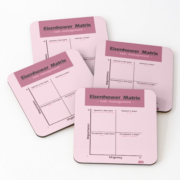 Item preview, Eisenhower Matrix - Pink designed and sold by Peter Hertzberg.