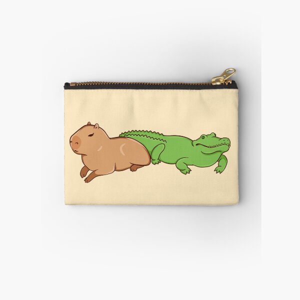 Item preview, Capybara with a crocodile designed and sold by manydoodles.