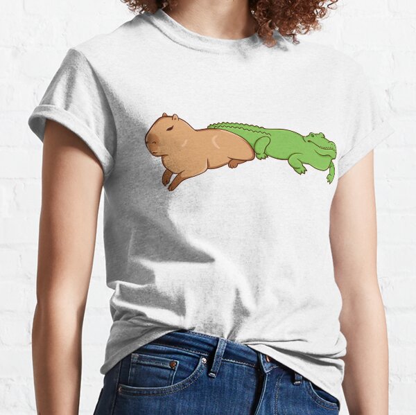 Capybara with a crocodile Classic T-Shirt