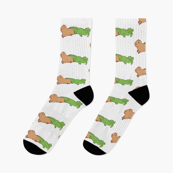 Item preview, Capybara with a crocodile designed and sold by manydoodles.