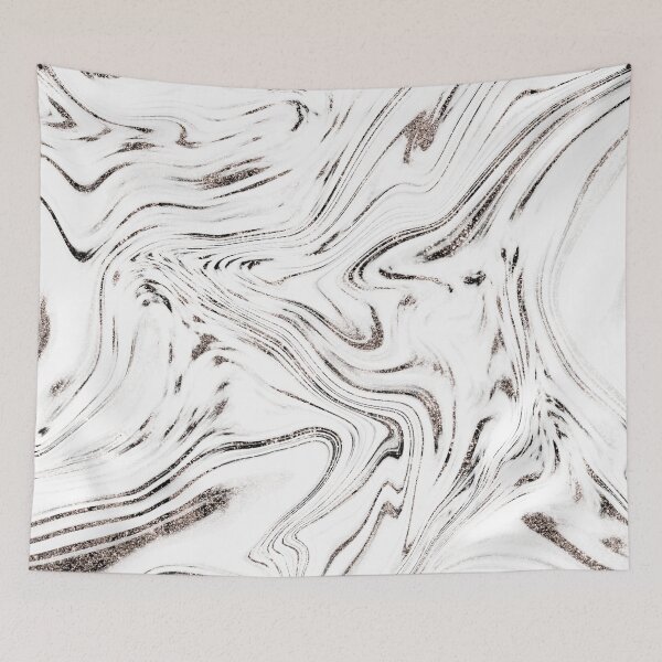 Item preview, Liquid Rose Gold Glam Marble #1 (Photo of Glitter Only - Not Reflective) designed and sold by Anita's & Bella's Art.
