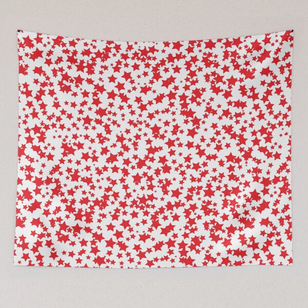 Item preview, Red stars on white designed and sold by creatyrunsfree.