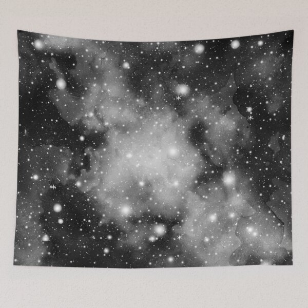 Item preview, Black & White Galaxy Nebula Dream #1 #decor #art  designed and sold by Anita's & Bella's Art.