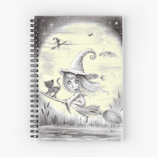Item preview, The witch and the cat designed and sold by mapetitepoupee.