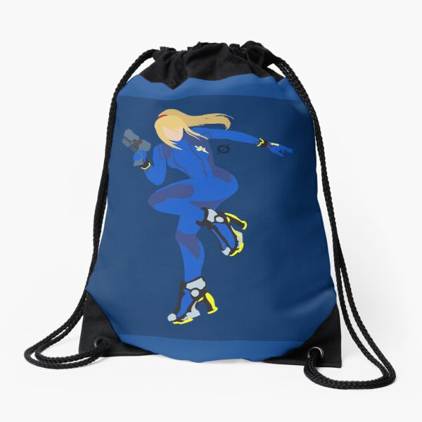 Zero Suit Samus (Dark Blue) - Super Smash Bros. Drawstring Bag
