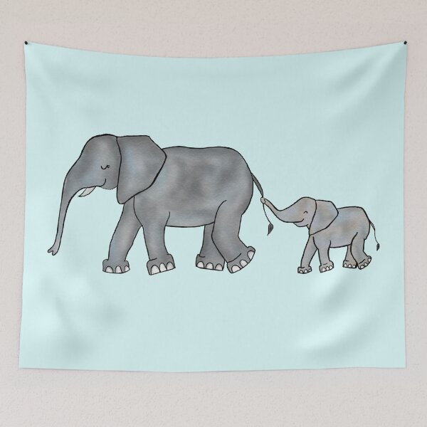 Item preview, I Will Never Forget You - Mama and Baby Elephant designed and sold by thomaslettering.