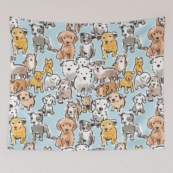 Item preview, Lindos Perritos de Perrito en Acuarela con Corgi, Dálmata y Basset Hound designed and sold by vinpauld.