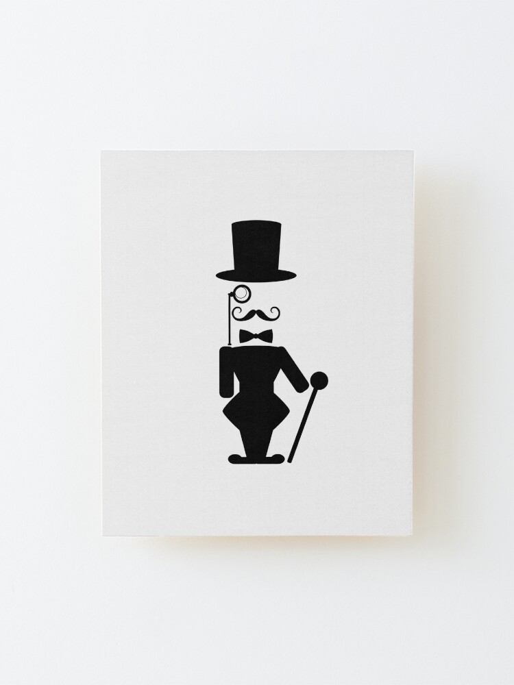 Old school gentleman with monocle character design