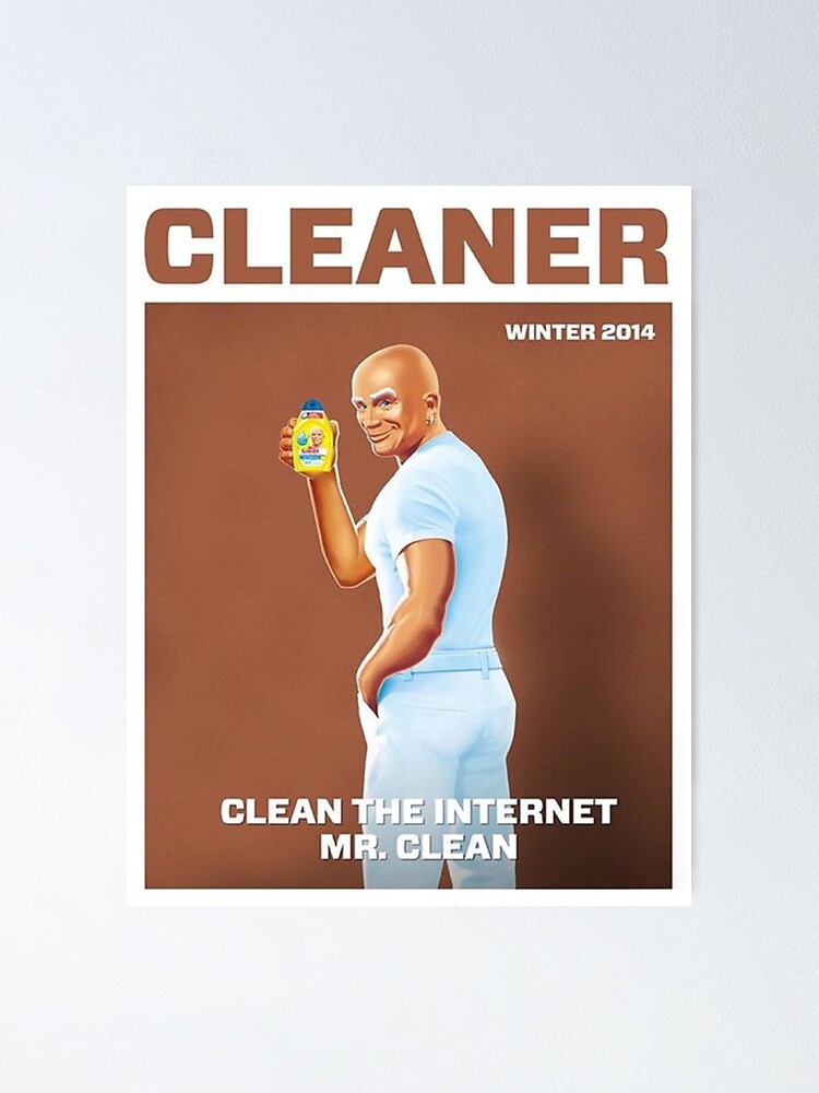 Poster Monsieur Propre Kim Kardashian Meme Par Mkkodx Redbubble