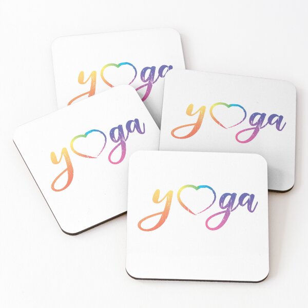 Item preview, Regalo de corazón de yoga en colores del arco iris designed and sold by sparkpress.