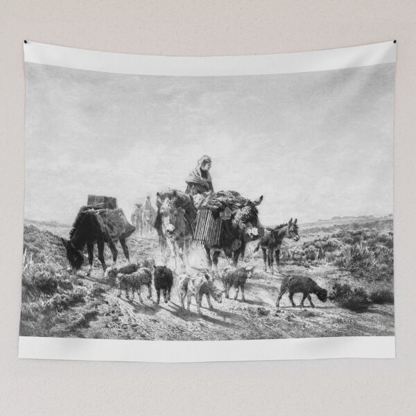 Item preview, Going to Market Mexico - Peter Moran - 1890 designed and sold by CrankyOldDude.