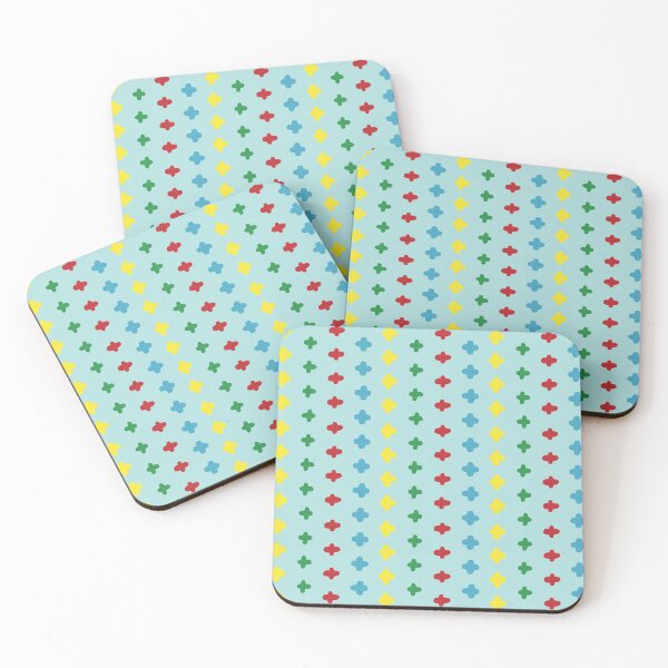 Item preview, Vector colorful crosses stitches aligned on blue background designed and sold by marufemia.
