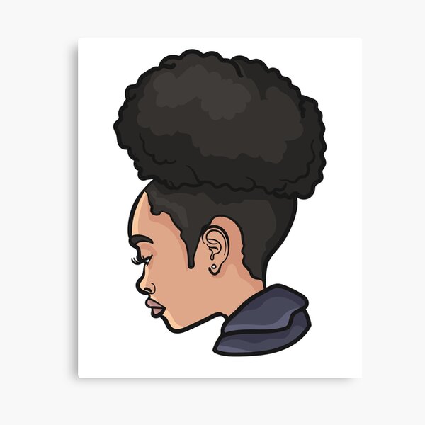 Item preview, Black Girl Afro Puff designed and sold by animejones.