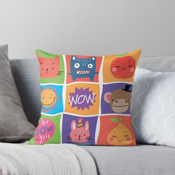 Aperçu de l'œuvre Animal de dessin animé mignon et amusant, fruits et monstre avec texte. Conception d'amusement de T-shirt d'enfant. créée et vendue par Markospolo.