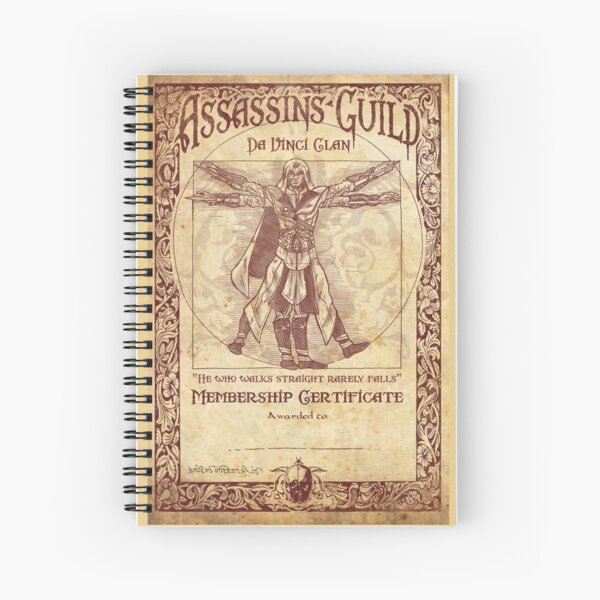 Assassins Guild - Da Vinci Clan Spiral Notebook