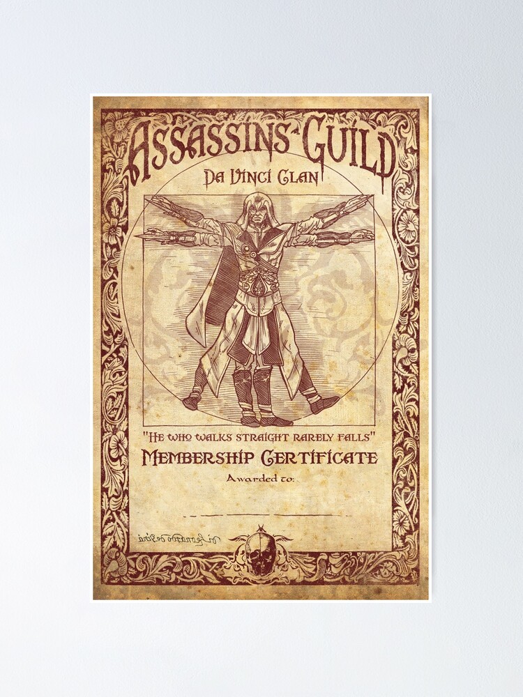 Alternate view of Assassins Guild - Da Vinci Clan Poster