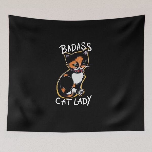 Item preview, Badass Cat Lady designed and sold by FrictionMaxxing.