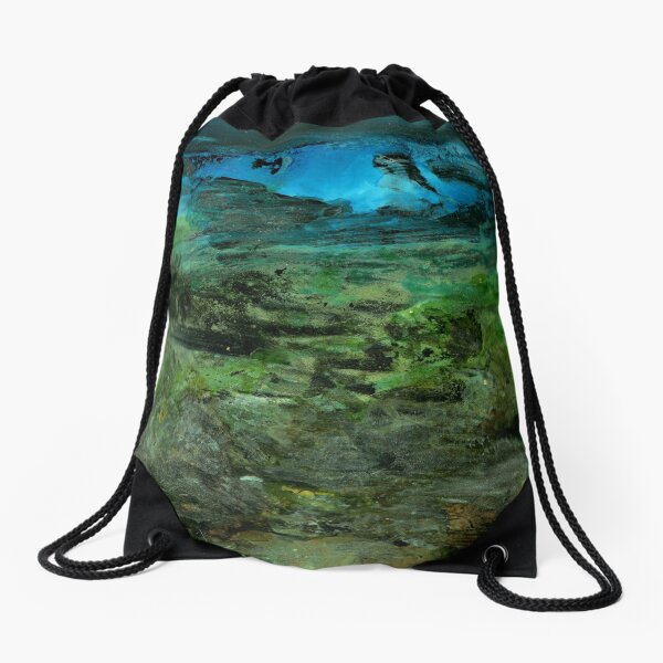 Under the neon moon Drawstring Bag