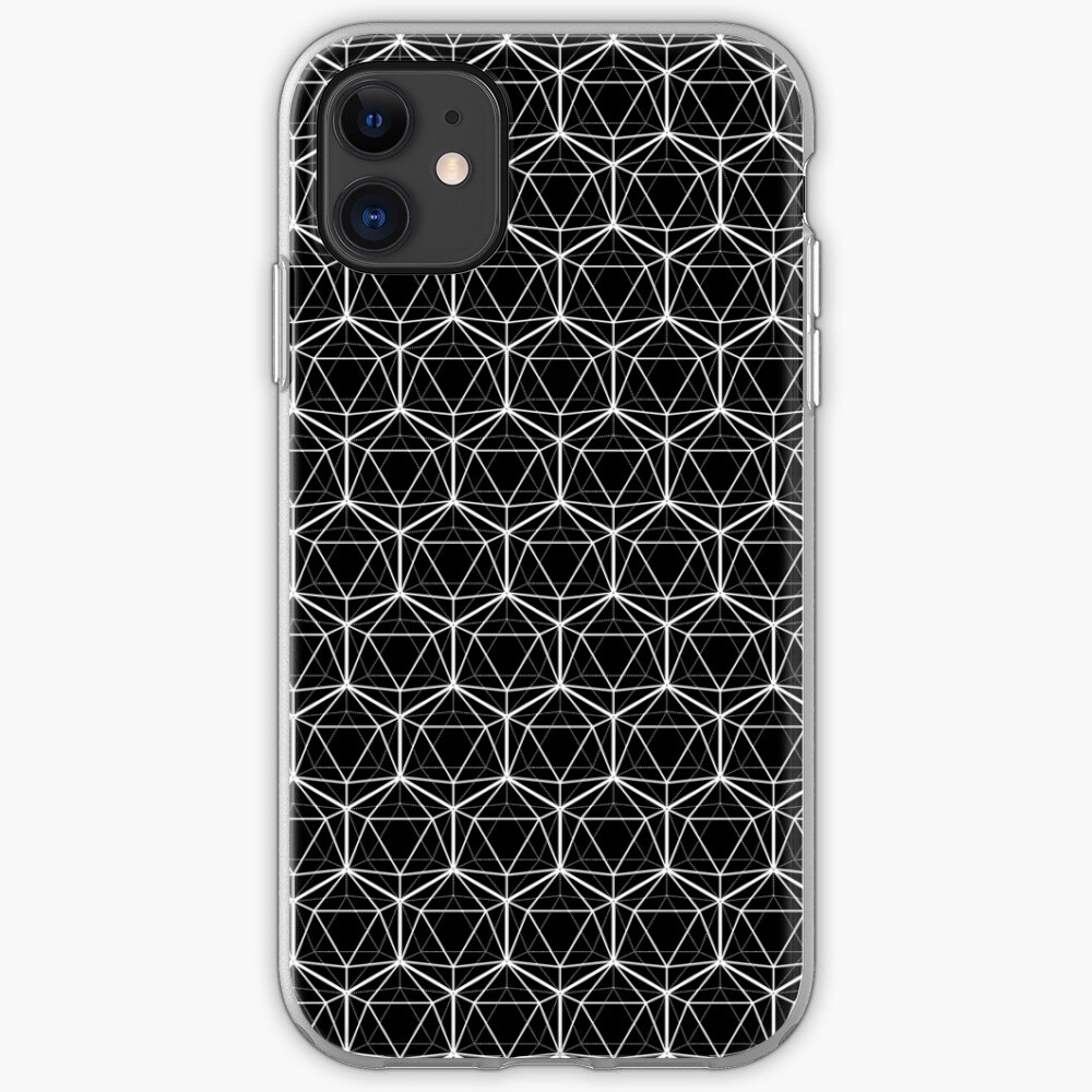 Icosahedron Black iPhone Case & Cover