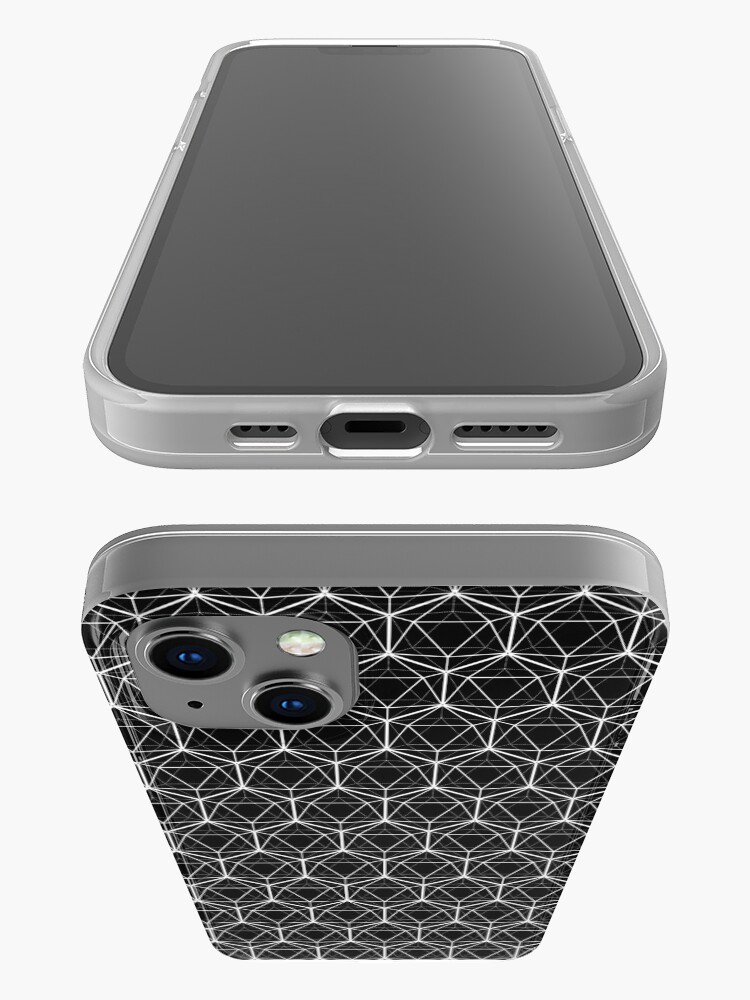 Alternate view of Icosahedron Black iPhone Case