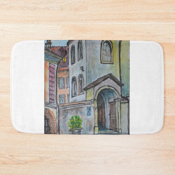 Item preview, Watercolor Sketch - Genève, Rue Tabazan 7A. 2013 designed and sold by Igor Pozdnyakov.