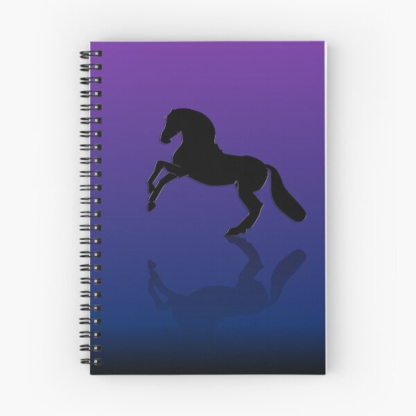 Item preview, A black midnight horse with ombre colors purple,blue,black. designed and sold by Tiaya.