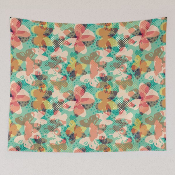 Item preview, Butterflies and polka dots transparent seamless pattern. Watercolours butterflies in girlish pastel print. designed and sold by Markospolo.