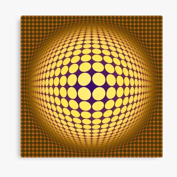 Victor Vasarely Homage 29 Canvas Print