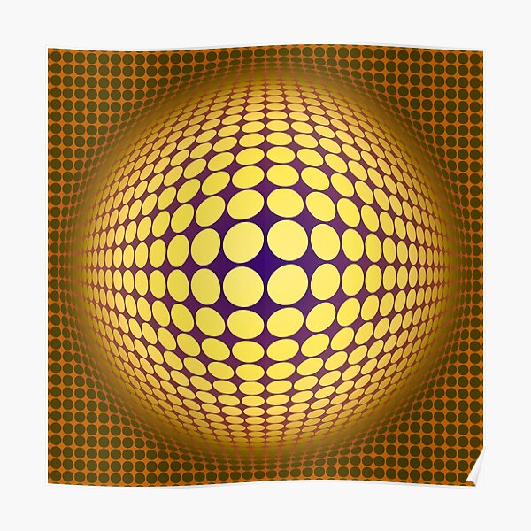  Victor Vasarely Hommage 29 Poster
